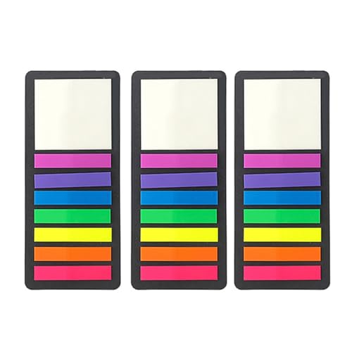 160/300 Stück durchscheinende Haftnotizen, multifunktional, farbige Klebe-Tabs für Notizbücher, lange Seiten von jojobasec