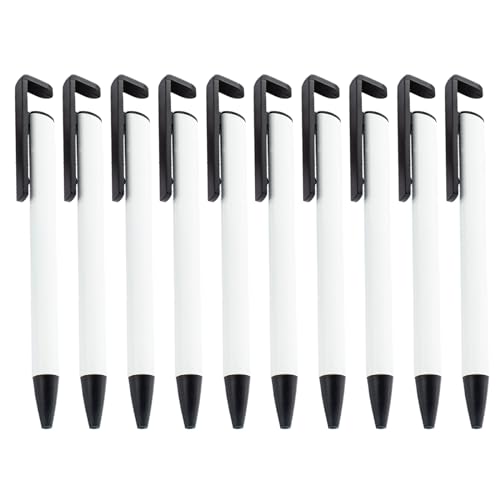 jojobasec Druckkugelschreiber für Wärmeübertragung, Sublimationsstift, blanko, Wärmeübertragungs-Kugelschreiber, 10 Stück von jojobasec