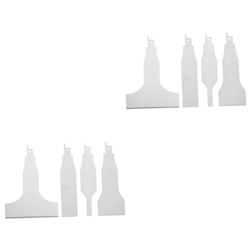 2 Sätze Schaber Spatel Säbelsäge Zubehör Scraper Zement Schabeklingen Rakel Fugensäge Zubehör Für Säbelsägen Schaufelwerkzeuge Reinigen Schabewerkzeug Rostfreier Stahl 4 Stück * 2 jojofuny von jojofuny