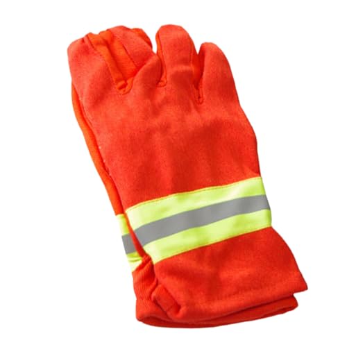 jojofuny 1 Paar Feuerhemmende Isolierhandschuhe Verbrühungshemmend schützend Wärmer im Freien Kettensäge security handschuhe safety gloves Rettungshandschuh Arbeitsutensilien Baumwollgarn von jojofuny