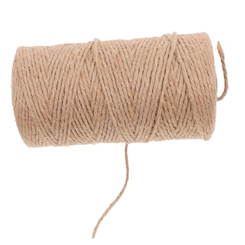 jojofuny 1 Rolle Geflochtene Dekorationen Aus Hanfseil Diy-versorgung Party-juteseil Geflochtenes Seil Aus Jute Bastelschnur Natur Bastelgarn, Robust Jutegarn Bindeseil Light Brown von jojofuny