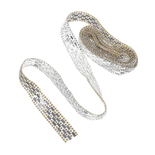 jojofuny 1 Rolle Gürtel aus Strass Strassdekor Strasssteine Aufkleber DIY-Bastelstreifen Haushalt Strasssteine DIY Handwerk Strass Bling-Wrap Schleifenmuster-Patch Plastik jojofuny 1 Rolle Gürtel aus Strass Strassdekor Strasssteine Aufkleber DIY-Bastelstreifen Haushalt Strasssteine DIY Handwerk Strass Bling-Wrap Schleifenmuster-Patch Plastik von jojofuny