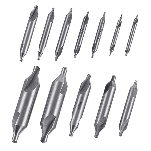 jojofuny 1 Satz Center-bit-cutter-set Leistung Bohrmaschinen Mag-bohrer Center Drill Bit Set -degree Center Drill Bohrständer 60-grad-zentrierbohrer Langlebiger Zentrierbohrer Silver 12st von jojofuny