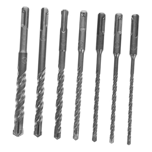 jojofuny 1 Satz Schlagbohrer Einschlagwerkzeug Schlagbohrmaschine Vollhartmetallbohrer Drill Bit Drill+bit Metallbohrer Für Beton Bohrer Zum Bohren Von Wänden Kohlenstoffstahl 7st von jojofuny