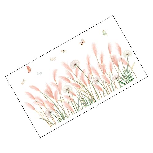 jojofuny 1 Satz Wandaufkleber slico dekoration schlafzimmer Wohnzimmerdekoration ausbinder binders Abziehbilder Anlage stickbilder blumen deko Aufkleber mit Blumenmuster Dekoraufkleber PVC von jojofuny