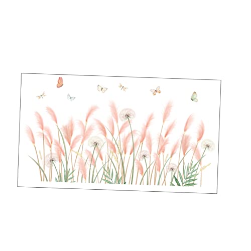 jojofuny 1 Satz Wandaufkleber slico dekoration schlafzimmer klebegewichte adhesive fensterdeko decal Leben Löwenzahn- Blumen- Stand stickbilder blumen deko Tapeten PVC-Aufkleber von jojofuny