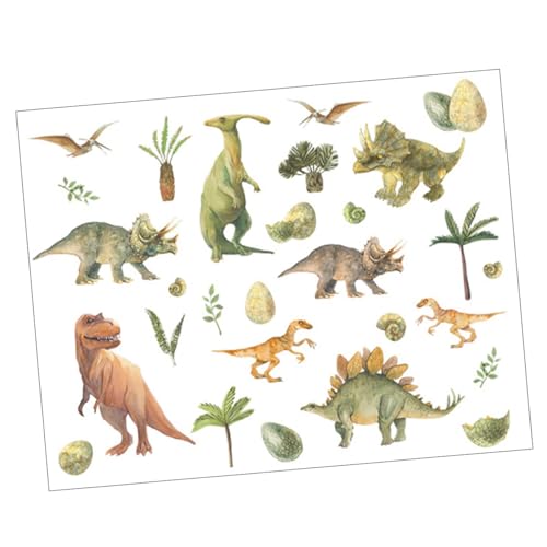 jojofuny 1 Satz Wandtattoo Dinosaurier lustige dinosaurier wandtattoos grüne Wand kinderzimmer wandsticker wall stickers for kids room Kinderzimmerdekoration Wandtattoo kinder Wandaufkleber von jojofuny