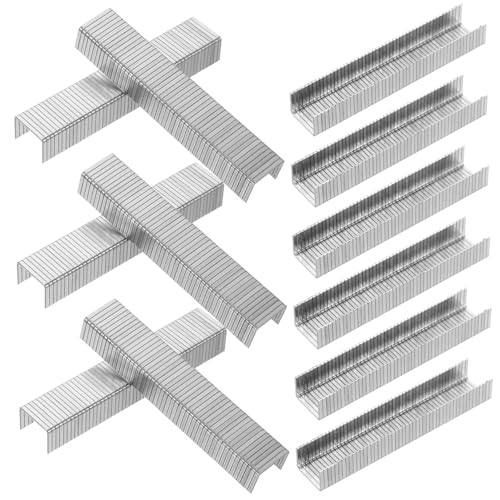 jojofuny 1000 Stück Code-nagel Papphefter Pneumatische Heftklammern Schmale Kronenklammern Heftklammern Für Holzarbeiten Heftklammern Für Die Holzbearbeitung Polsterhefter Kohlenstoffstahl von jojofuny