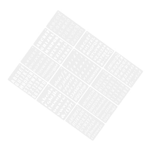jojofuny 12 Blatt Teiliges Buchstaben Schablonen aus Langlebigem Kunststoff Wiederverwendbar Vielseitig für Wandmalerei Holzdekoration DIY Bastelprojekte Leichte Tragbare Malvorlagen für jojofuny 12 Blatt Teiliges Buchstaben Schablonen aus Langlebigem Kunststoff Wiederverwendbar Vielseitig für Wandmalerei Holzdekoration DIY Bastelprojekte Leichte Tragbare Malvorlagen für von jojofuny