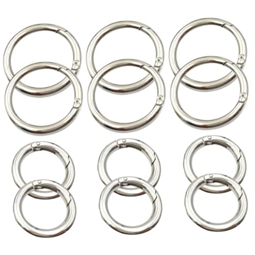 jojofuny 12 Stück Federringe Schlüsselring Clips Vielseitig Einsetzbar für Taschen Rucksäcke DIY Zubehör Langlebigem Zinklegierungsmaterial Einfache Handhabung und Praktische Nutzung jojofuny 12 Stück Federringe Schlüsselring Clips Vielseitig Einsetzbar für Taschen Rucksäcke DIY Zubehör Langlebigem Zinklegierungsmaterial Einfache Handhabung und Praktische Nutzung von jojofuny