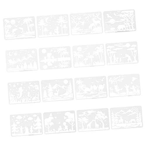 jojofuny 16 Blatt Zeichenschablonen für Wiederverwendbare Schablonen zum Zeichnen und Gestalten für Unterricht und Projekte Leicht Handlich jojofuny 16 Blatt Zeichenschablonen für Wiederverwendbare Schablonen zum Zeichnen und Gestalten für Unterricht und Projekte Leicht Handlich von jojofuny