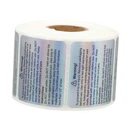 jojofuny 1Rolle Warnaufkleber für Wachsschmelz Projekte Langlebige und Etiketten für Kerzenherstellung und Praktische Kennzeichnung jojofuny 1Rolle Warnaufkleber für Wachsschmelz Projekte Langlebige und Etiketten für Kerzenherstellung und Praktische Kennzeichnung von jojofuny
