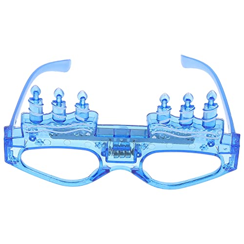 jojofuny 1stk Leuchtende Gläser 2021 Partybrille Neuheit Geburtstagsbrille Led-sonnenbrille Geburtstagskerze Leuchtet Neujahrsparty-brille Neonbrille Alles Zum Geburtstag P.s Silvester von jojofuny