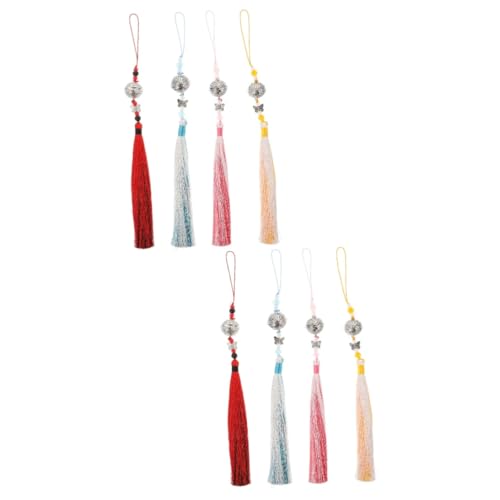 jojofuny 2 Sätze Teiliges Retro Chinesisches Quasten Waist Pendant Antike Glocken Quaste Für Cosplay Dekoration Und Kostüme Rot Schwarz Gold 4 Stück * 2 jojofuny 2 Sätze Teiliges Retro Chinesisches Quasten Waist Pendant Antike Glocken Quaste Für Cosplay Dekoration Und Kostüme Rot Schwarz Gold 4 Stück * 2 von jojofuny