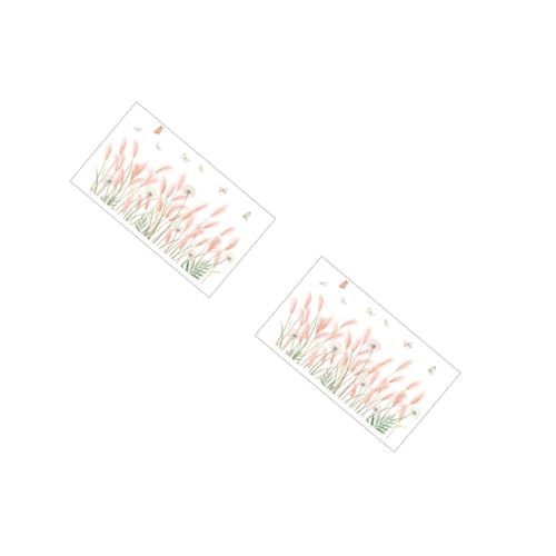 jojofuny 2 Sätze Wandaufkleber slico dekoration schlafzimmer wandverkleidung binders naturvibes Stand einstellbar Abziehbilder Wände blumen deko stickbilder Tapeten Wandtattoos PVC von jojofuny