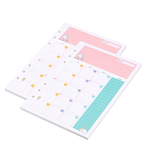 jojofuny 6 Loch Lose Blatt Papier Refills A5 Notebook Papier Refills für Planer Notizblock von jojofuny