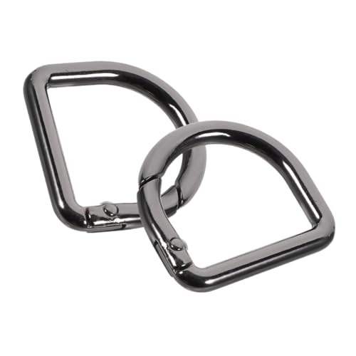 jojofuny 2 Stück Federspulenanschlussschnalle halbrund d Federschlüssel Clips mit Haken Karabinerhaken Federschnappclip für Handtasche Schlüsselkarabiner Zinklegierung Black jojofuny 2 Stück Federspulenanschlussschnalle halbrund d Federschlüssel Clips mit Haken Karabinerhaken Federschnappclip für Handtasche Schlüsselkarabiner Zinklegierung Black von jojofuny