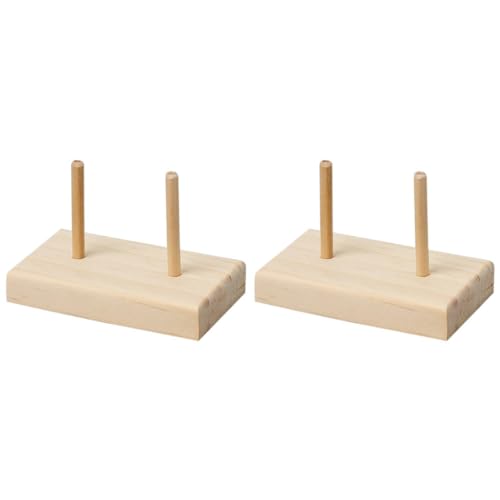 jojofuny 2 Stück Holz Spulenhalter Stabiler Nähzubehör Organizer für Garne DIY Aufbewahrungslösung Natürlichem Holz für Nähmaschine und Haushalt jojofuny 2 Stück Holz Spulenhalter Stabiler Nähzubehör Organizer für Garne DIY Aufbewahrungslösung Natürlichem Holz für Nähmaschine und Haushalt von jojofuny