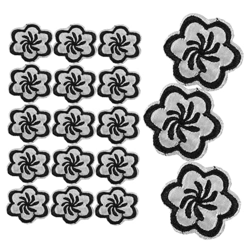 jojofuny 20 Stück Stoffpatch Bestickt Flicken Nähen Aufnäher Mit Blumenapplikation Flicken Für Jacken Gestickte Applikation Flecken Blumen- Kleidung Polyesterfaden Black jojofuny 20 Stück Stoffpatch Bestickt Flicken Nähen Aufnäher Mit Blumenapplikation Flicken Für Jacken Gestickte Applikation Flecken Blumen- Kleidung Polyesterfaden Black von jojofuny