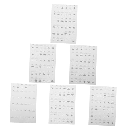 jojofuny 216 Stück Wasserdichtes und öldichtes Etikett bedruckte Etiketten für Gewürzdosen Backen klein Etikettenaufkleber vorgedrucktes Küchenetikett PVC selbstklebend Weiß jojofuny 216 Stück Wasserdichtes und öldichtes Etikett bedruckte Etiketten für Gewürzdosen Backen klein Etikettenaufkleber vorgedrucktes Küchenetikett PVC selbstklebend Weiß von jojofuny