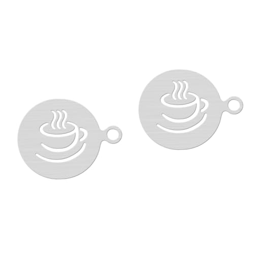 jojofuny 2st -vorlage -latte-schablonen -schablonenkunst Kuchenform Kaffeeshaker Keksformen Schablonenformen Zum Dekorieren Von Kuchen Vorlage Für Kaffeeschablonen von jojofuny