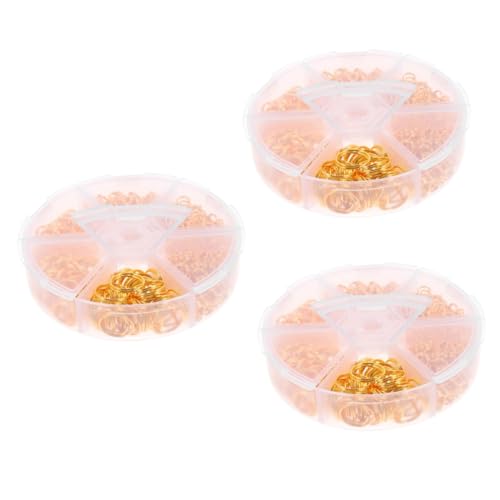 jojofuny 3 Sätze Doppel -eisenringschlüsselring Zubehör Schmuckringe Reiz Armbänder Rostfrei Biegeringe Für Schmuck Mehrzweck-biegeringe Sprungringe Golden 690 Stück * 3 jojofuny 3 Sätze Doppel -eisenringschlüsselring Zubehör Schmuckringe Reiz Armbänder Rostfrei Biegeringe Für Schmuck Mehrzweck-biegeringe Sprungringe Golden 690 Stück * 3 von jojofuny