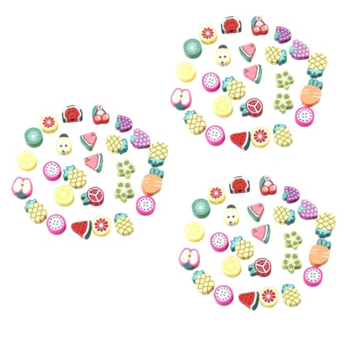 jojofuny 3 Sätze Fruchtperlenarmband Abstandshalterperlen Für Schmuckherstellung Kunsthandwerk Groß Diy-perlen Spacer-fruchtperlen Armband Herstellung Kit Perlen Polymer-ton 50 Stück * 3 jojofuny 3 Sätze Fruchtperlenarmband Abstandshalterperlen Für Schmuckherstellung Kunsthandwerk Groß Diy-perlen Spacer-fruchtperlen Armband Herstellung Kit Perlen Polymer-ton 50 Stück * 3 von jojofuny