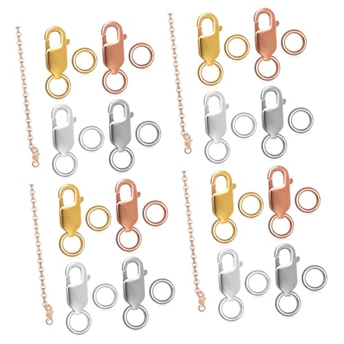 jojofuny 4 Sätze Armbandzubehör Schnalle Schließen Schmuckzubehör Klaue Schließungen Armbandverbinder Geschlossene Biegeringe Für Die Schmuckherstellung S925 4 Stück * 4 jojofuny 4 Sätze Armbandzubehör Schnalle Schließen Schmuckzubehör Klaue Schließungen Armbandverbinder Geschlossene Biegeringe Für Die Schmuckherstellung S925 4 Stück * 4 von jojofuny