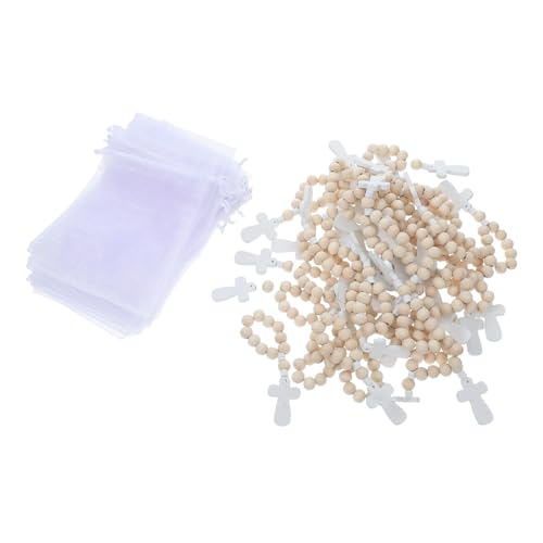 jojofuny 40 Sätze Holzperlen Armbänder Set mit Mesh Taschen Teiliges Set für Taufe Babyfeiern und Christliche Partys mit Traditionellen Segenselementen für Glück und Segen jojofuny 40 Sätze Holzperlen Armbänder Set mit Mesh Taschen Teiliges Set für Taufe Babyfeiern und Christliche Partys mit Traditionellen Segenselementen für Glück und Segen von jojofuny
