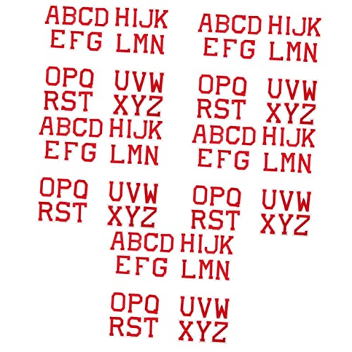 jojofuny 5 Sätze Brief Patch Stickerei Bestickt Flicken Für Jacken Nähen Buchstabenflecken Stickmuster Aufbügeln Eisen Auf Flecken Für Kleidung Stoffflicken Aufbügeln Pvc Rot 26 Stücke * 5 jojofuny 5 Sätze Brief Patch Stickerei Bestickt Flicken Für Jacken Nähen Buchstabenflecken Stickmuster Aufbügeln Eisen Auf Flecken Für Kleidung Stoffflicken Aufbügeln Pvc Rot 26 Stücke * 5 von jojofuny