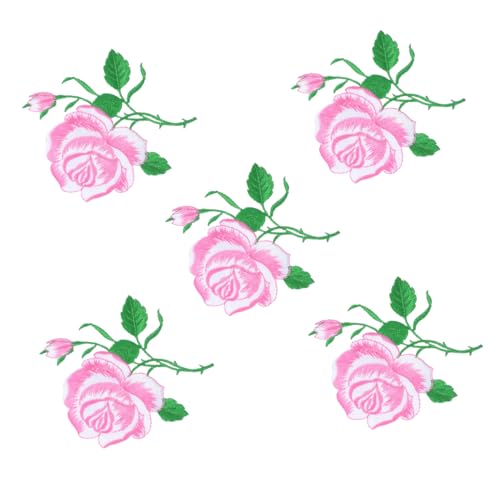 jojofuny 5 Stück Stickmaterialien Stoffflicken für Kleidung bunt Reparatur Aufnäher für Jeans geformt Aufnäher mit Blumenapplikation Patches nähen Rosenfleck Stickgarn Rosa jojofuny 5 Stück Stickmaterialien Stoffflicken für Kleidung bunt Reparatur Aufnäher für Jeans geformt Aufnäher mit Blumenapplikation Patches nähen Rosenfleck Stickgarn Rosa von jojofuny