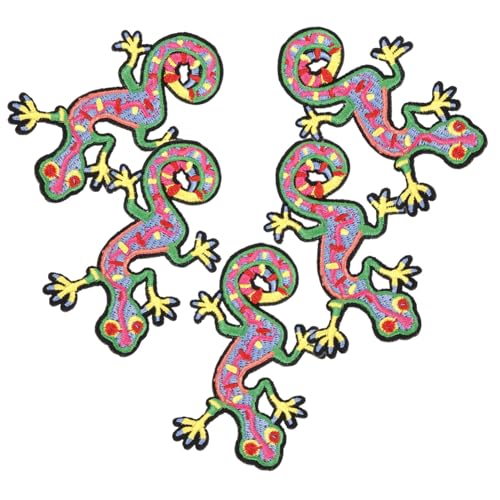 jojofuny 5 Stück gestickte Abzeichen für nähen Chamäleonpflaster Cartoon-Kleidungsapplikation Gecko-Flecken Kleideraufnäher Kleidungsstück Kleidung Cartoon-Patch Stoff jojofuny 5 Stück gestickte Abzeichen für nähen Chamäleonpflaster Cartoon-Kleidungsapplikation Gecko-Flecken Kleideraufnäher Kleidungsstück Kleidung Cartoon-Patch Stoff von jojofuny