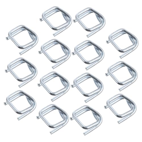 jojofuny 50 Stück Professionelles Verpackungszubehör Ersatzbandschnalle Verpackungsschnalle Seilschnalle Gepäckband steckschnalle buckle Bulk-Schnalle Ersatzschnallen Metall verzinkt von jojofuny