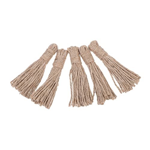 jojofuny 5Stücke DIY Holzperlen Quasten Premium Quasten mit Hochwertigem Hanfseil für Schmuckherstellung und Dekoration für DIY Projekte und Handarbeiten jojofuny 5Stücke DIY Holzperlen Quasten Premium Quasten mit Hochwertigem Hanfseil für Schmuckherstellung und Dekoration für DIY Projekte und Handarbeiten von jojofuny
