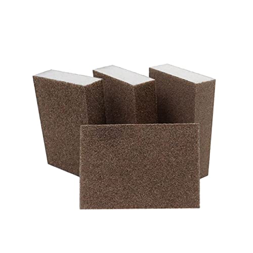 jojofuny 8St abrasiver Schwammblock möbelpolitur handwerkzeug Wood Grinding Sponge Material Sanding Sponge Block bräune lackpolitur Hand Tool Abriebblock Schleifblock Schleifschwamm sauber von jojofuny