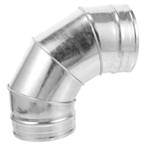 jojofuny 90 Vanitationsrohr Schlauch Feuergebläse Poolpumpe Spülung des Warmwasserbereiters Wasserrohr Decke auspuff pfeife auspuffpfeifen exhaust pipe Schornstein Herd 6 Zoll Eisen Silver von jojofuny