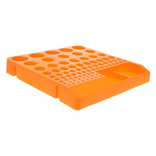 jojofuny Bithalter Zum Fräsen Werkzeug Hardware-speicher-organizer Steckdosen-organizer Teilebehälter Leistung Schnecke Garage Nuss Anspitzer Zange Veranstalter Bohrer-organizer Orange Abs von jojofuny