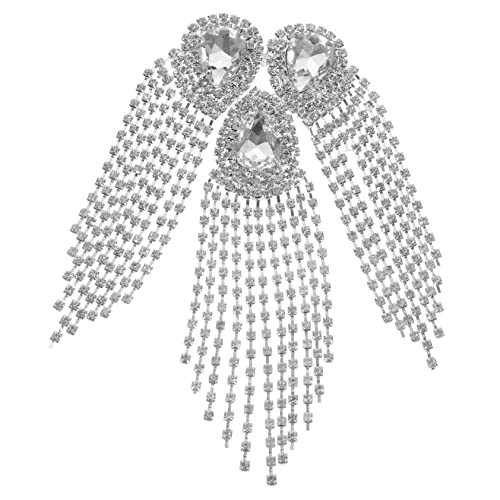 jojofuny Diamant Brosche Applikation Patch mit Quaste DIY Verzierungen für Anzüge Kleider und Handwerksprojekte mit Weißen Kristallen Outfits jojofuny Diamant Brosche Applikation Patch mit Quaste DIY Verzierungen für Anzüge Kleider und Handwerksprojekte mit Weißen Kristallen Outfits von jojofuny