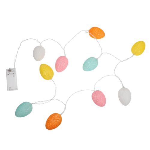 jojofuny Schnur Lichterketten Zu Ostern Ei Licht Geführte Ostereier Eierlichter Osterei-led-lichter Batterielampe Osterdekoration Lichter Ostern Herzstück Ostern Geführt Osterlichter Pvc von jojofuny