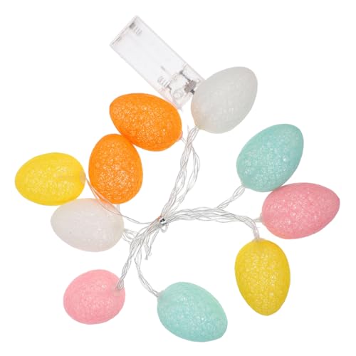 jojofuny Schnur Lichterketten Zu Ostern Eierlichter Ostern Geführt Osterdekoration Lichter Ei Licht Ostereier-girlande Osterdekorationen Ostereiergirlande Osterei-led-lichter Feenlicht Pvc von jojofuny