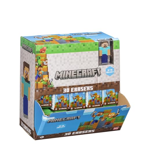 Minecraft 3D Radiergummi in Blind Box im 24 verschiedene Styles, 5 cm - Auswahl erfolgt zufällig von joojee GmbH