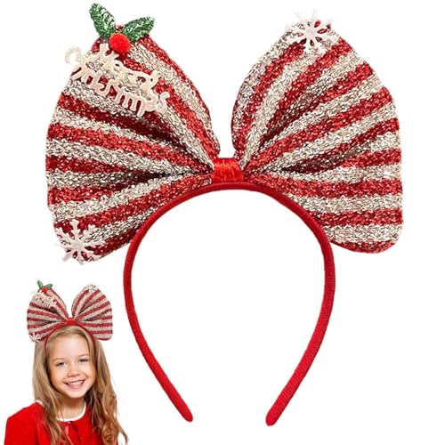 jopiuieo Süße Weihnachtsstirnbänder,Niedliche Weihnachtsstirnbänder für Mädchen | Weihnachts-Haar-Kopfbedeckung - Mädchen-Foto-Requisite, Stirnbänder für Weihnachtsfeiern, als Urlaubsdekoration von jopiuieo