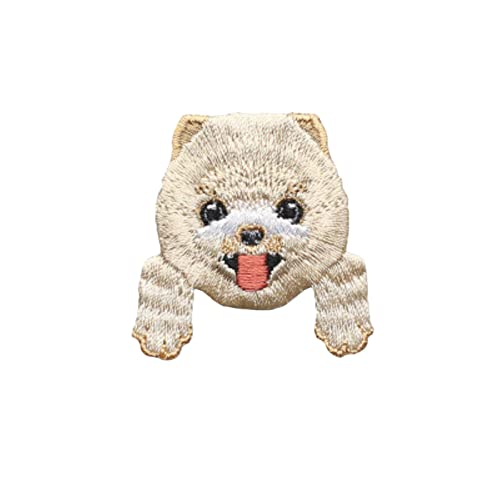 1 x niedlicher Chihuahua-Shiba-Hunde-Patch, Babykleidung, Rucksack-Dekoration, kleine Applikation, zum Aufbügeln, Stoffaufkleber, bestickt, niedliche von joyxiwa