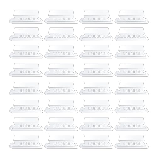 jyibinee Transparente Hängeordner-Etiketten, Beschriftungssystem für Ordner, 120 Stück, Ordner, 200 Einlagen, Kunststofflaschen, verstellbar, leicht lesbares Design 120pcs von jyibinee