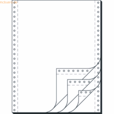 k.A. EDV-Papier 12 Zoll x 240mm 4-fach SD VE=500 Blatt von k.A.