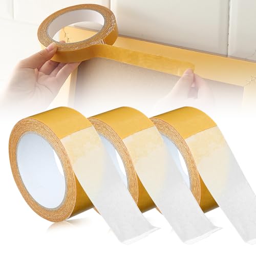 kailisi Strong Adhesive Double Sided Gauze Fiber Mesh Tape, 2024 Neuestes Multifunktionales Extra Stark Doppelseitiges Klebeband, Transparent Doppelseitiges Gaze Fiber Mesh Tape (3, 4cm x 20m) von kailisi