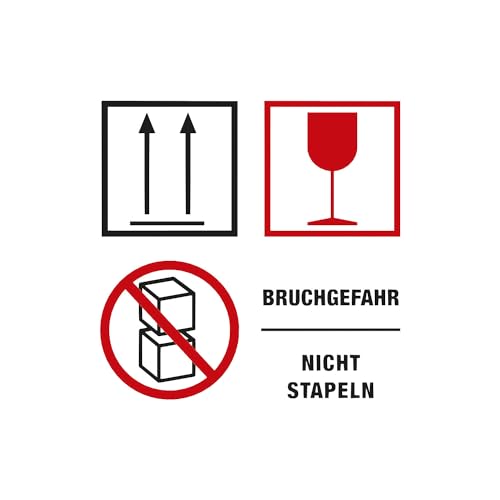 kaiserkraft | Warnetiketten | Aufdruck Bruchgefahr/Nicht stapeln | VE 1000 Stk | LxB 100 x 100 mm von kaiserkraft