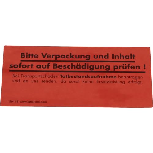 kaiserkraft | Warnetiketten | Aufdruck Sofort auf Beschädigung prüfen! | VE 1000 Stk | LxB 145 x 70 mm von kaiserkraft