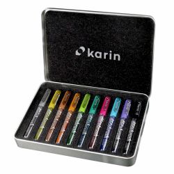 Deco Brush Metallic Marker Set 10 Farben Metall-Box von karin