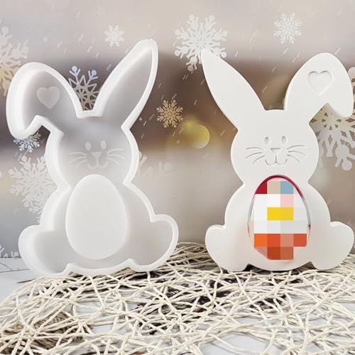 Silikonform Ostern | 3D Hase Silikonformen Gießformen Ostern | Silikonform Ostern Hase Silikon Gießform Ostern | Silikonform Osterei Gipsformen Zum Gießen Osternhase Ür Handwerk von keloppasit